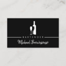 Search for bartender business cards Barman