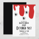 Search for blood halloween invitations Black