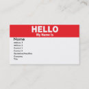 Search for name tag business cards Red