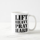 Search for pray hard mugs Gym