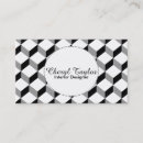 Search for optical illusion business cards Black and white