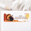 Search for cute turkey return address labels Fall