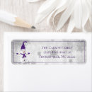 Search for grunged return address labels Purple