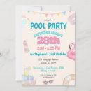 Search for cute pool party invitations Girls