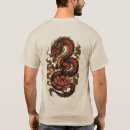 Search for gold dragon tshirts Red