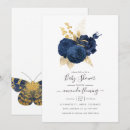Search for navy blue gold baby shower invitations Chic