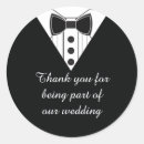 Search for tuxedo wedding stickers Thank you