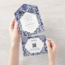 Search for floral pattern wedding invitations All in one