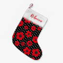Search for polka dots christmas stockings Black