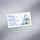 Search for cleaning service business card magnets Housekeeper