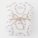 Search for wildflower wrapping paper Baby girl