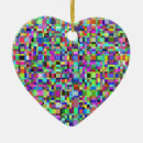 Search for pixel christmas tree decorations Pattern