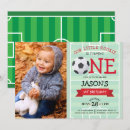 Search for soccer 1st birthday invitations Cute