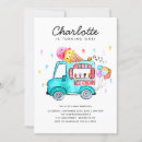 Search for ice cream truck invitations Watercolor
