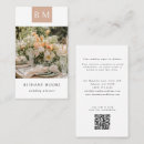 Search for wedding monogram business cards Qr code