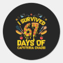 Search for funny lunch stickers I survived