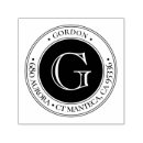 Search for classic monogram return address rubber stamps Simple