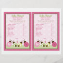 Search for baby shower games flyers Pink