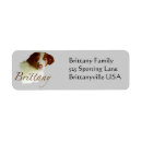 Search for brittany return address labels Spaniel