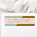 Search for blue brown return address labels Modern