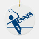 Search for tennis racket on a christmas tree decorations Player
