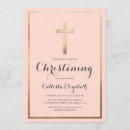 Search for gold foil christening invitations Typography