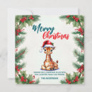 Search for giraffe christmas cards Santa