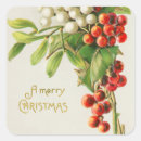 Search for vintage holly stickers Merry christmas