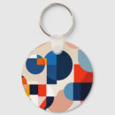 Search for modern geometric pattern key rings Mid century