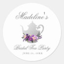 Search for bridal shower tea party stickers Purple