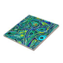 Search for blue fish tiles Abstract