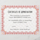 Search for certificate of appreciation Academic