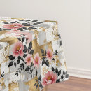 Search for gold white tablecloths Retro
