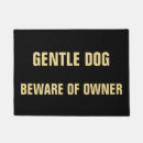 Search for beware of dog doormats Humour