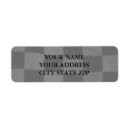Search for race cars return address labels Chequered