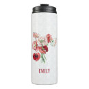 Search for flower bouquet travel mugs Red