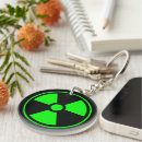 Search for radiation hazards key rings Symbol