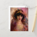 Search for vintage woman portrait postcards Floral