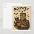 Search for love monster postcards Vintage