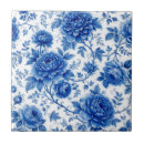 Search for blue roses tiles Vintage