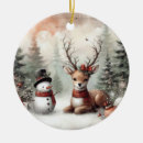 Search for vintage deer christmas tree decorations Woodland