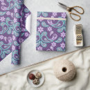 Search for purple paisley wrapping paper Modern