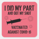 Search for vaccine shot stickers Covid