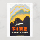 Search for forest fire postcards Vintage