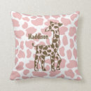 Search for giraffe cushions Baby girl