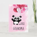 Search for cute panda birthday cards Watercolor