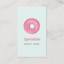 Search for donut shop business cards Cute