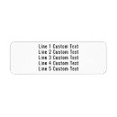 Search for promo return address labels Simple