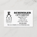 Search for tests business cards Glasses