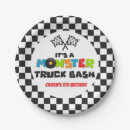 Search for monster truck birthday decor Red